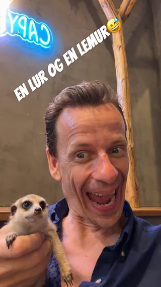 Asle og en lemur